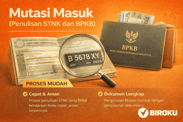 Mutasi masuk (Penulisan STNK dan BPKB)